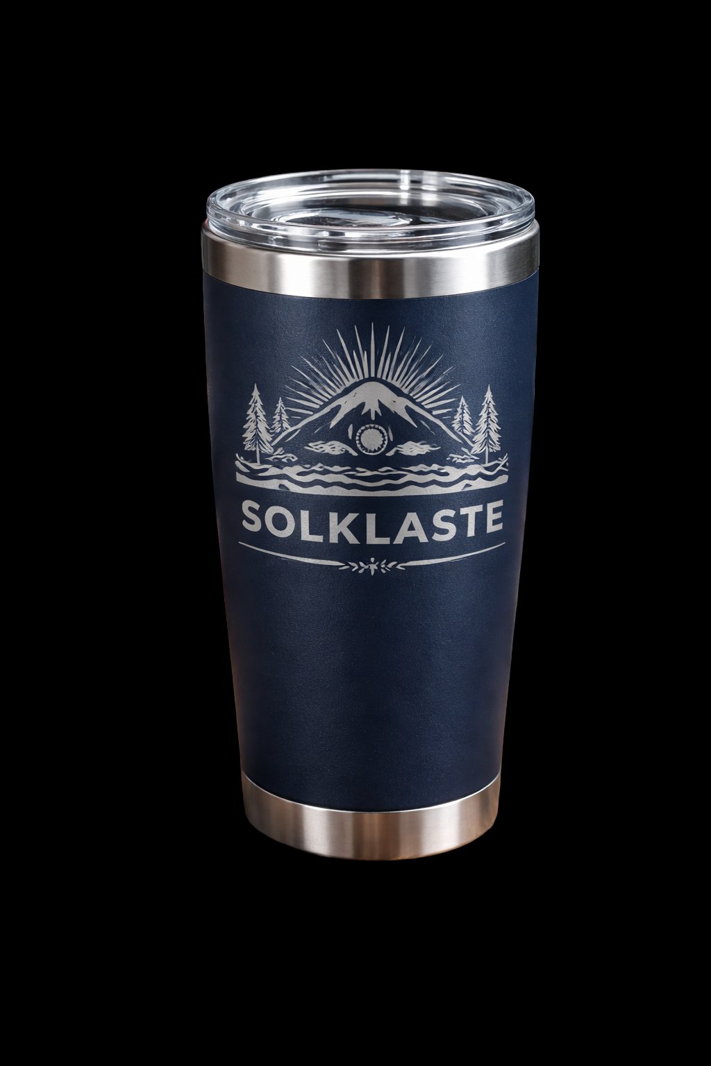 Solklaste branded engraved tumbler