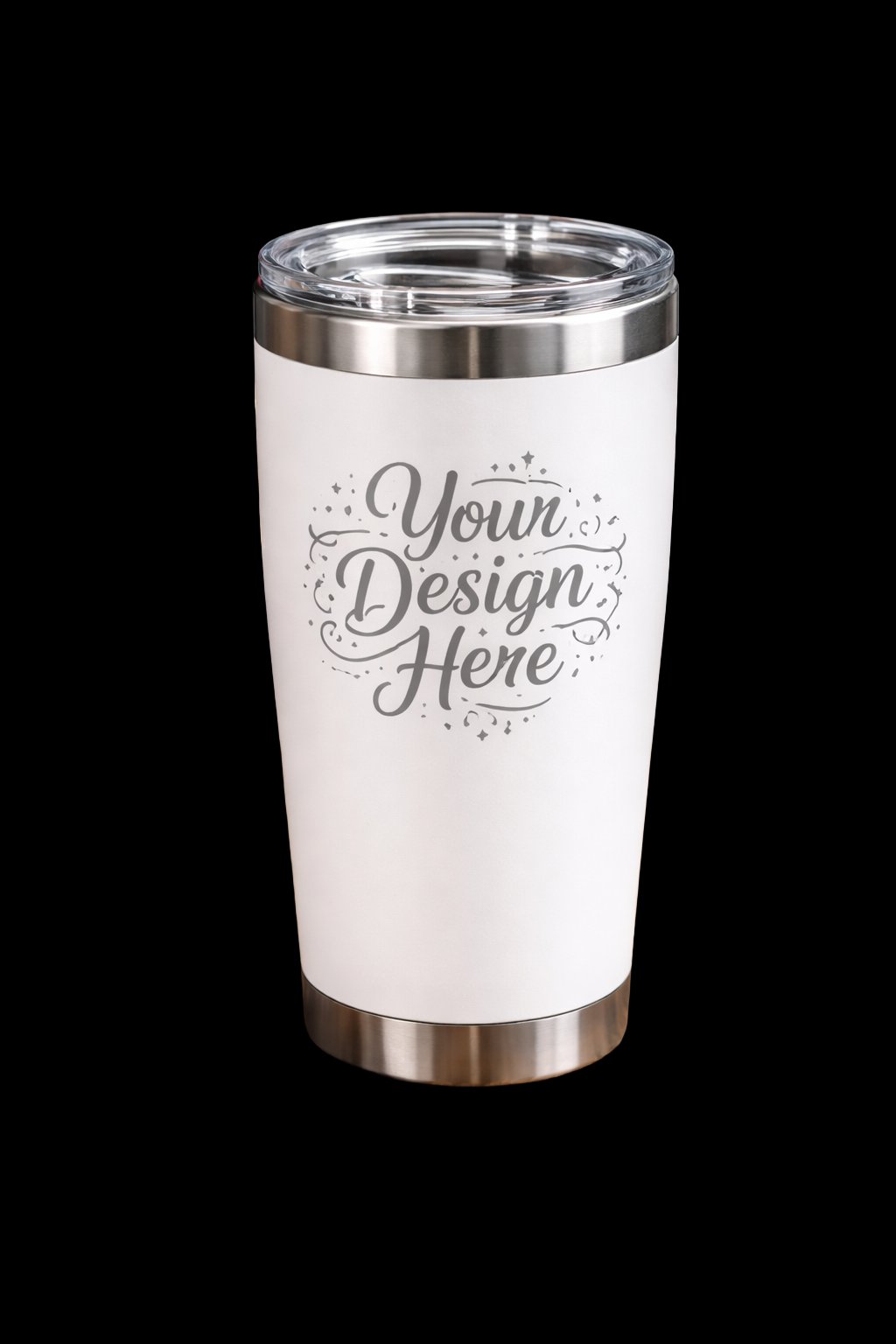 Custom branded tumbler with your design